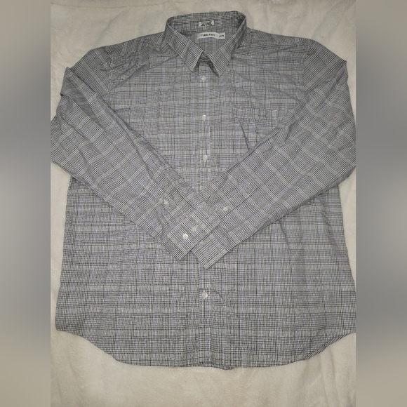 Calvin Klein Gray Casual Button Down Shirt - Picture 1 of 8